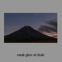 weak glow at dusk
